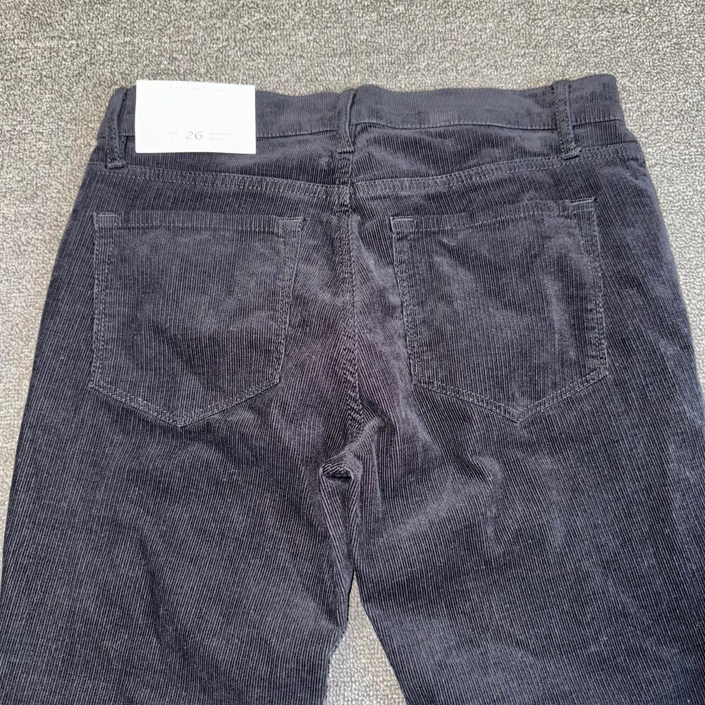 Ann Taylor LOFT Modern Boot Black Corduroy Pants Women's Size 26/2 NEW NWT - Picture 4 of 8